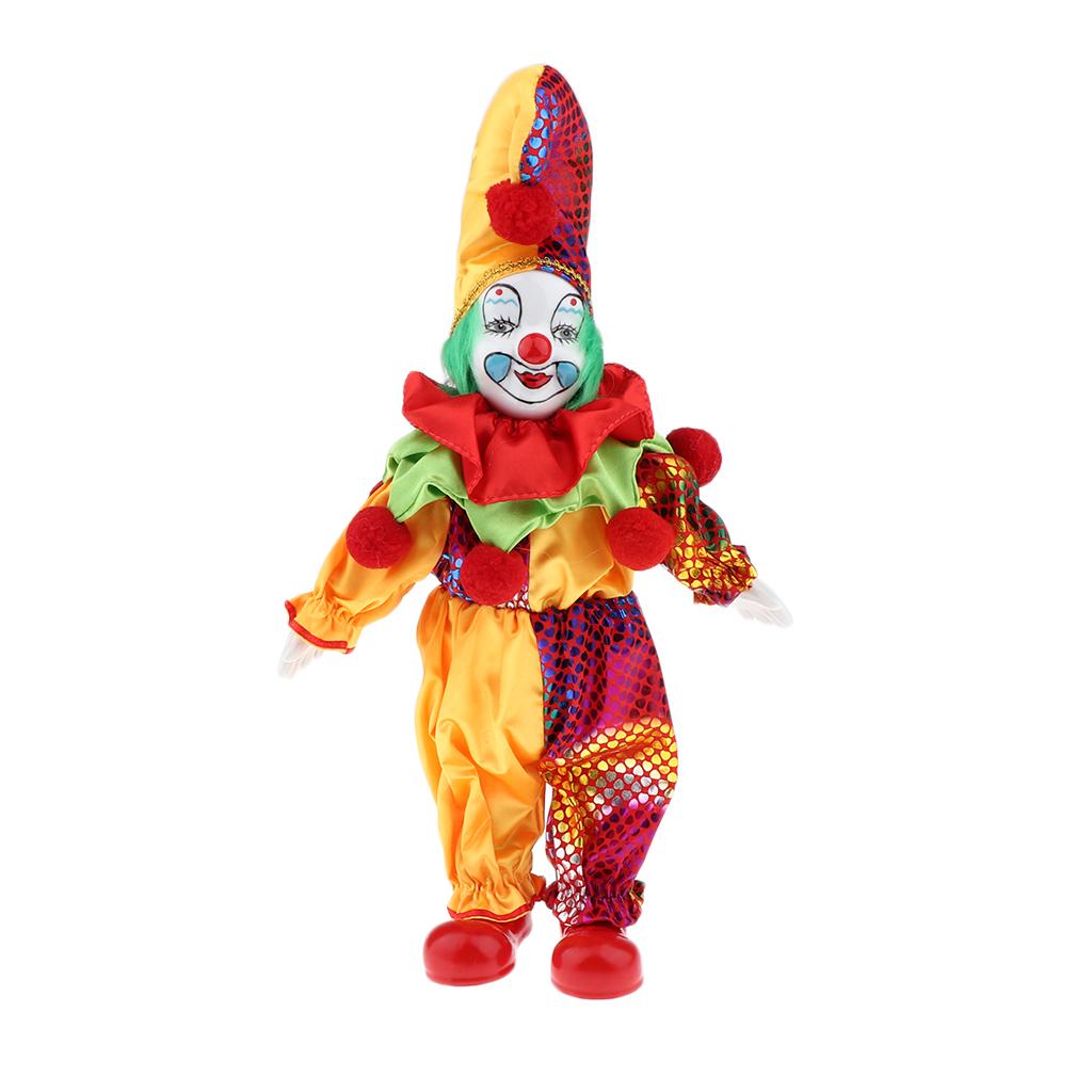 Vintage Collectible Porcelain Dolls - Poupées de clown en céramique antique,