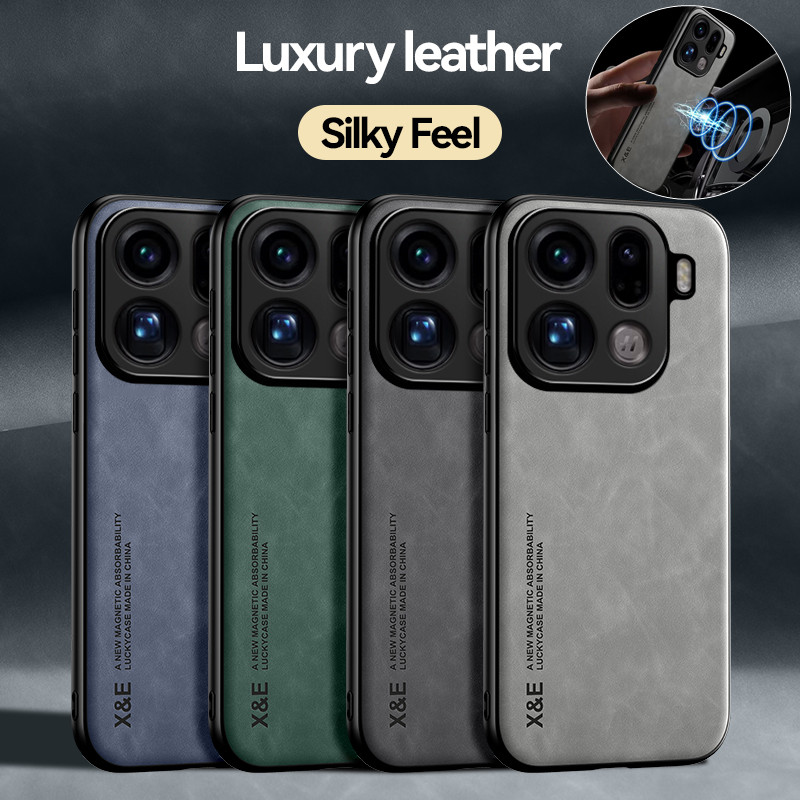 Camera Leather Case - Pour OPPO Find X9 Pro X9