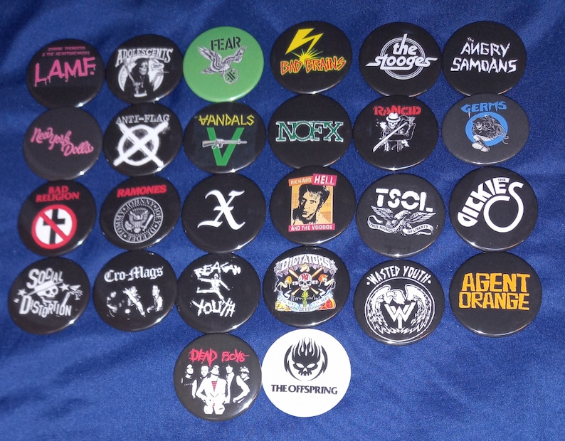 Vintage Collectible Pins - Badges personnalisés vintage de groupe punk