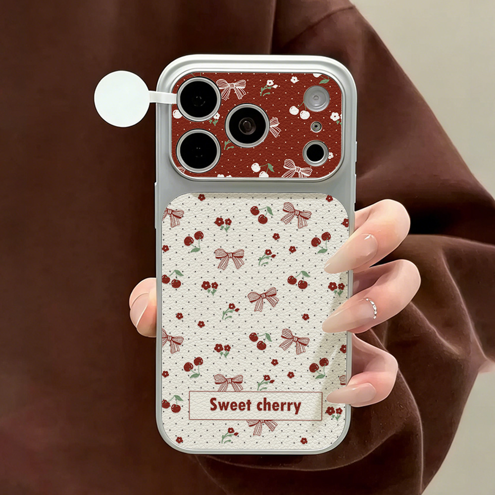 Camera Leather Case - Étui de téléphone en cuir avec