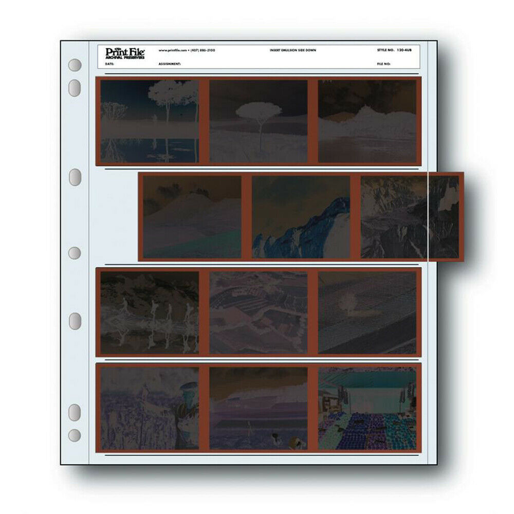 Slide Film 120 - PrintFile 120mm négative film pages 120mm