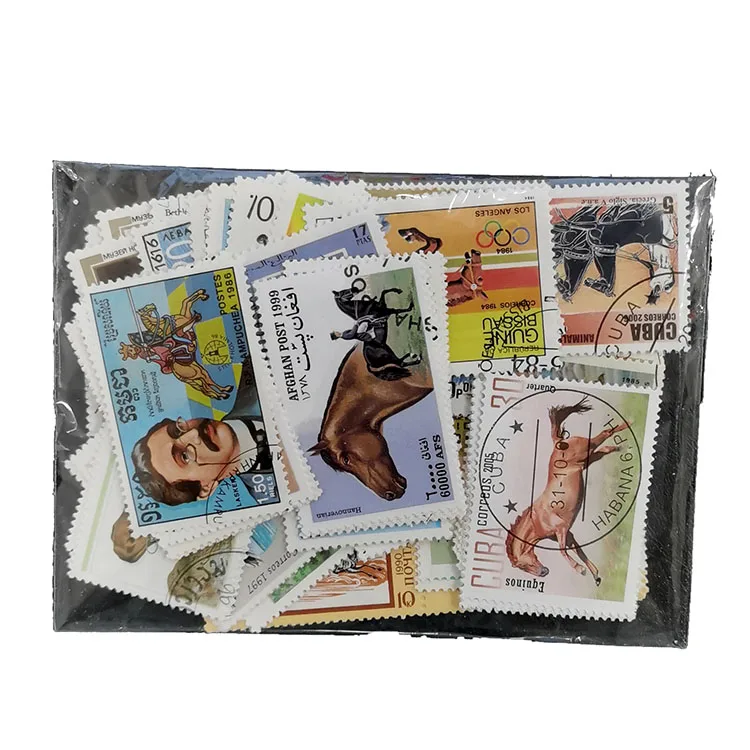 100 timbres de cheval différen - Collectible Vintage Postage Stamps avis et prix