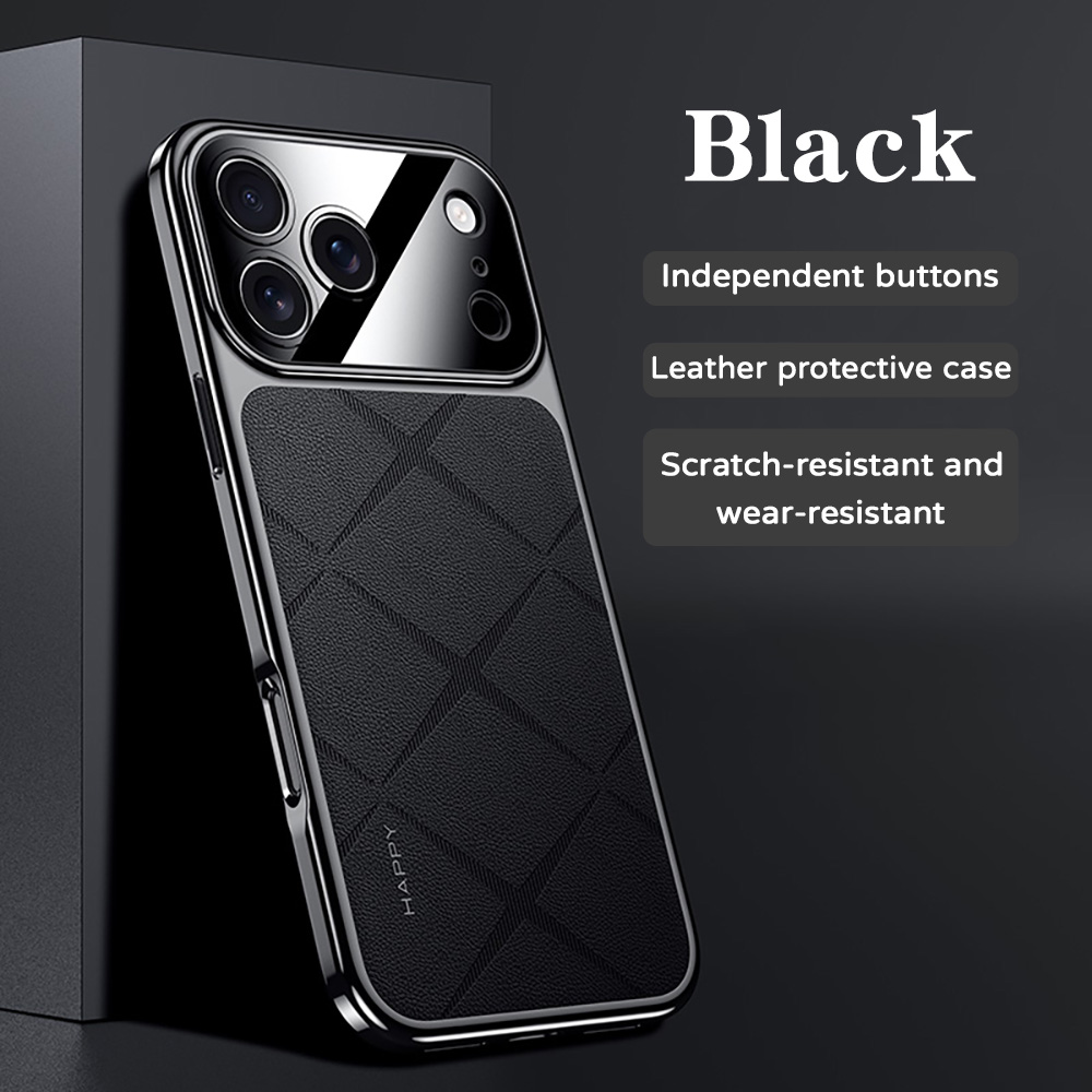 Cadre en cuir placage pour iPh - Camera Leather Case avis et prix