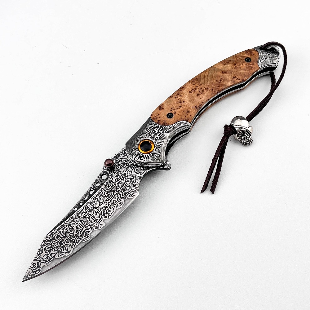 Couteau pliant à motif Damas h - Vintage Collectible Knife avis et prix