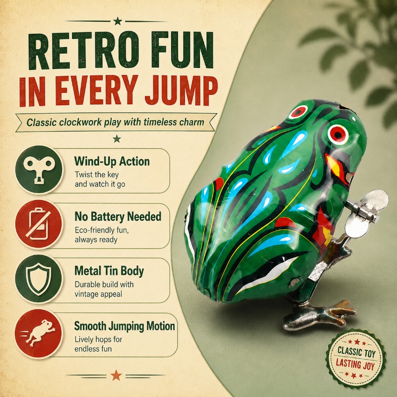 Grenouille en métal à ressort  - Vintage Collectibles Toys avis et prix