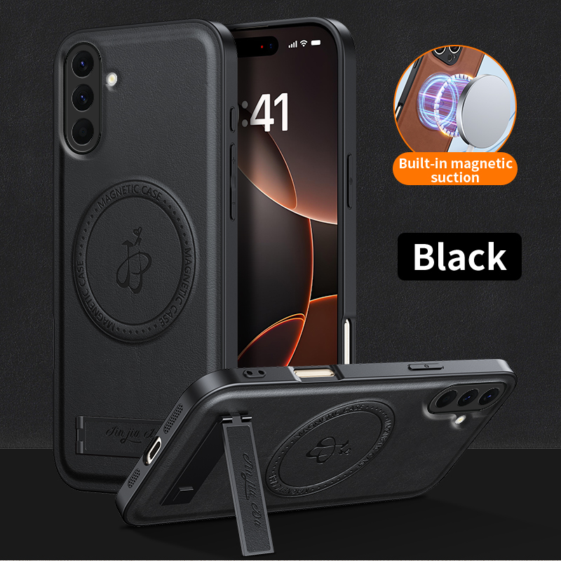 Étui en cuir avec support magn - Camera Leather Case avis et prix